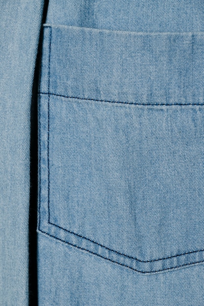 Pochette en jean bleu clair se bouchent