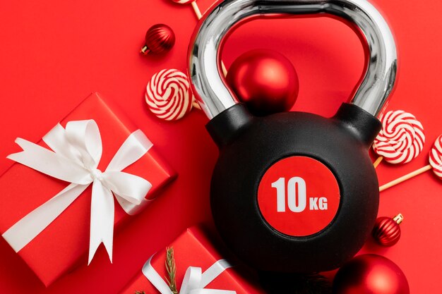 Poids de fitness de Noël pour cadeau d'entraînement