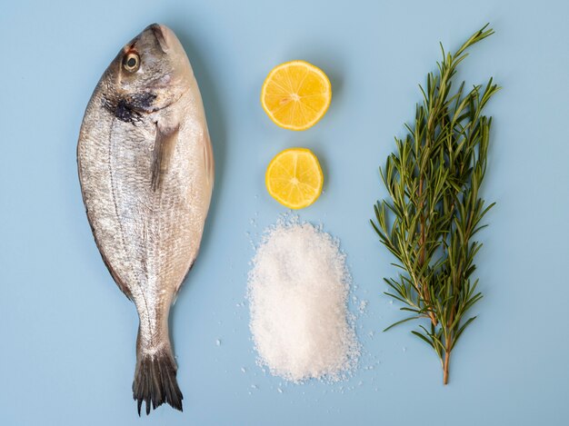 Poisson frais aux citrons et aux herbes