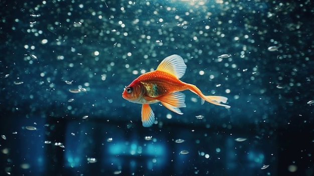 Photo gratuite poisson mignon sous l'eau