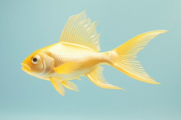 poisson d'or 3d en studio