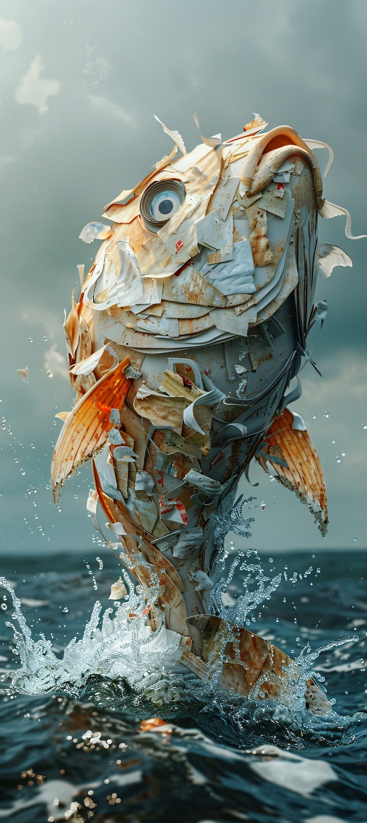 Photo gratuit des poissons fantastiques en plastique