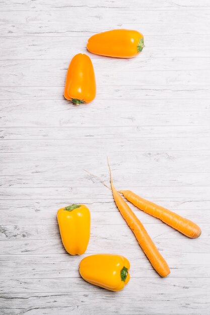 Poivrons et carottes