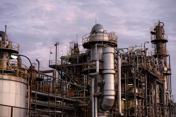 Photo gratuit pollution de l'environnement et extérieur de l'usine