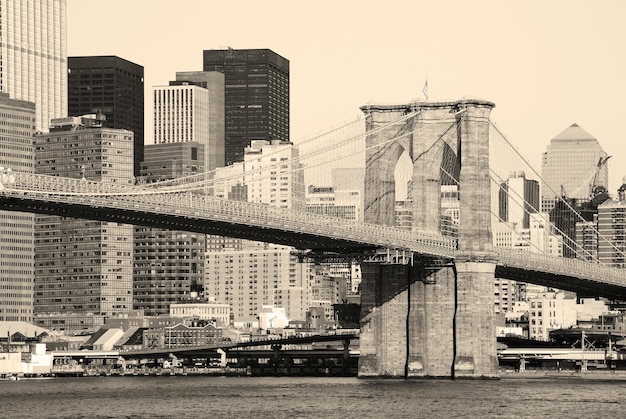 Photo gratuite pont de brooklyn à new york