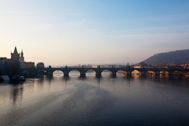 Le pont Charles. Prague, République Tchèque