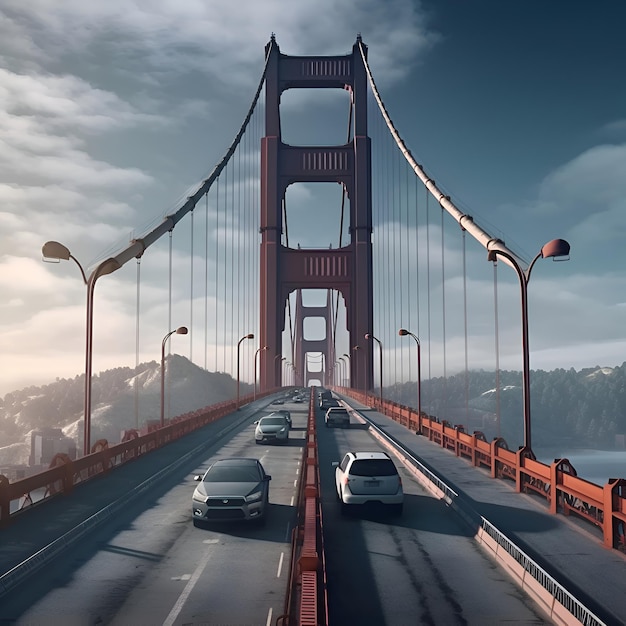 Le pont du Golden Gate à San Francisco en Californie, États-Unis d'Amérique