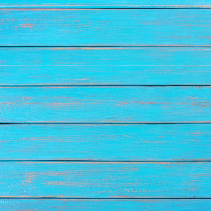 Photo gratuit pont de plage d&#39;été fond bois bleu vif