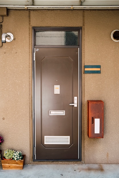 Photo gratuite porte à appartement style japonais