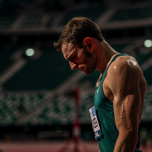 Portrait d'un athlète participant au tournoi des Jeux olympiques