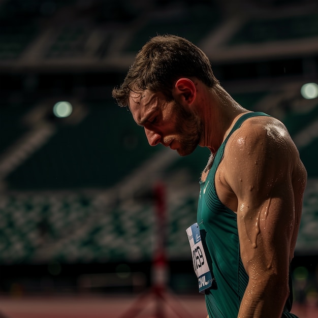 Portrait d'un athlète participant au tournoi des Jeux olympiques