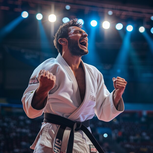 Portrait d'un athlète participant au tournoi des Jeux olympiques