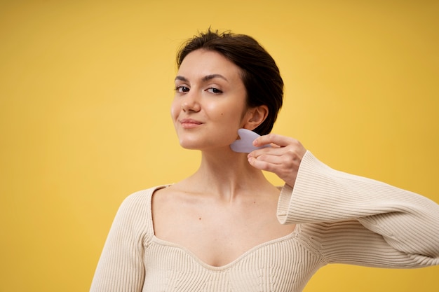 Photo gratuite portrait de beauté du jeune adulte