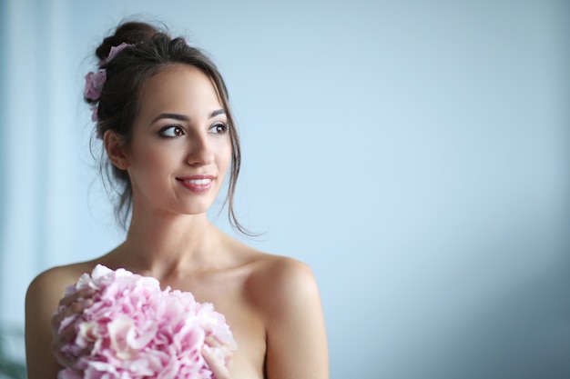 Portrait de beauté d'une femme