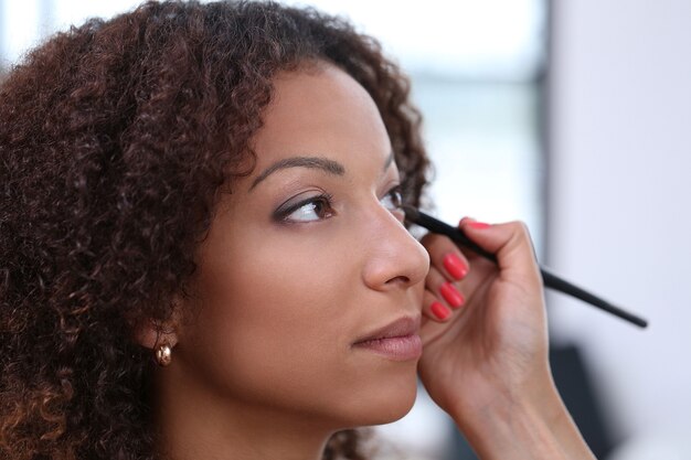 Portrait de beauté, portrait de maquillage, maquillage