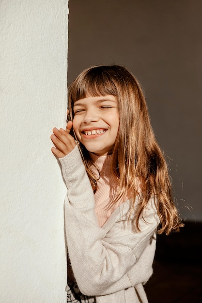 Portrait de la belle petite fille