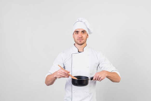 Portrait de chef avec pan