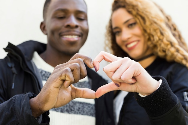 Photo gratuite portrait d'un couple afro-américain