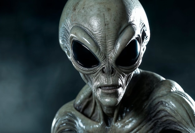 Portrait d'une créature extraterrestre ou d'un extraterrestre