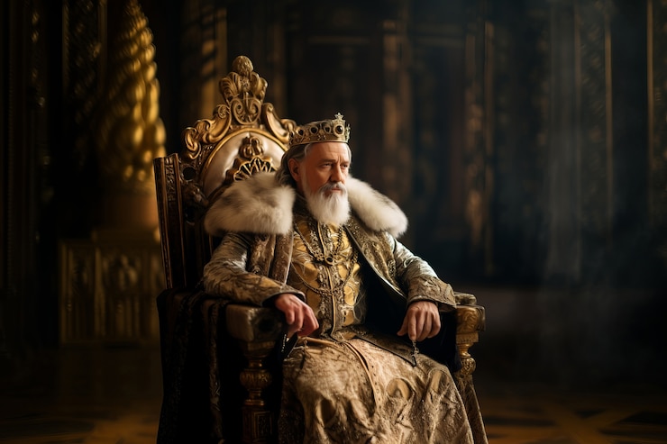 Photo gratuit portrait du roi à l'époque médiévale