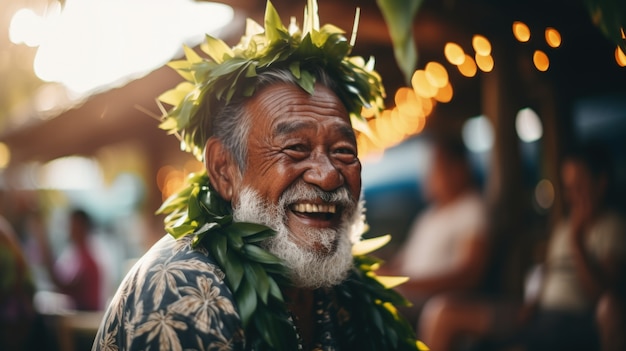 Photo gratuite portrait du vieil homme en vue latérale