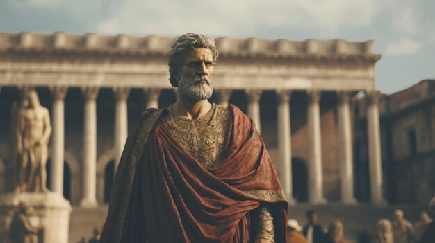 Portrait de l'empereur de l'empire romain antique