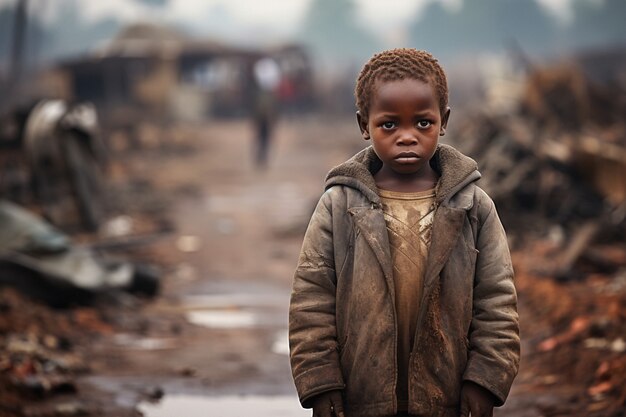 Portrait d'un enfant triste