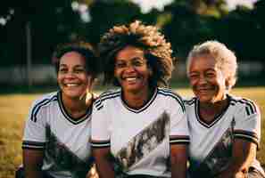 Photo gratuite portrait de l'équipe de football