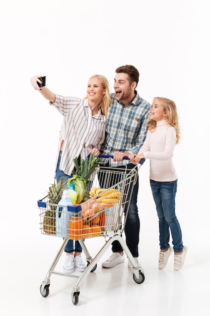 Portrait d'une famille heureuse