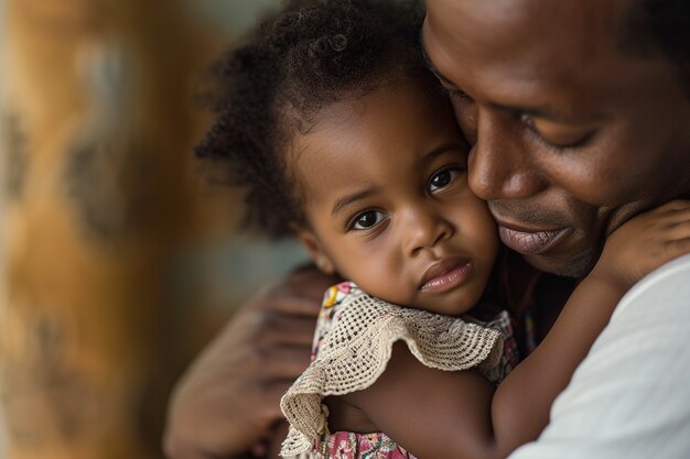 Portrait d'une famille non traditionnelle avec un père célibataire