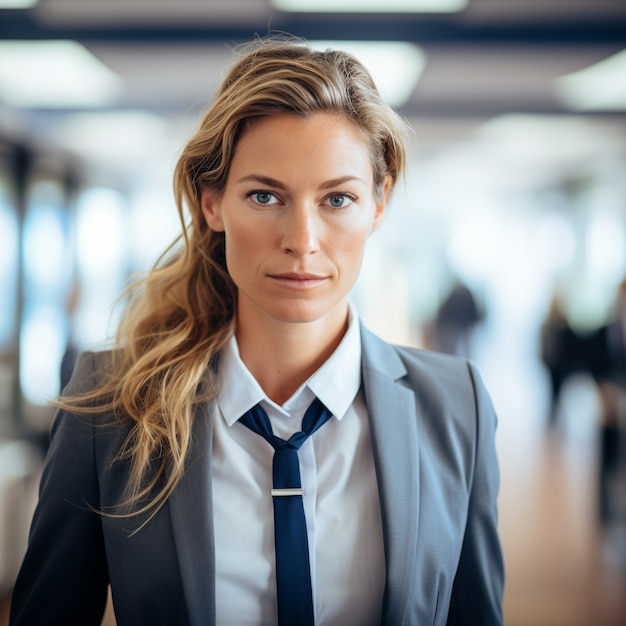 Portrait de femme d'affaires professionnelle et élégante