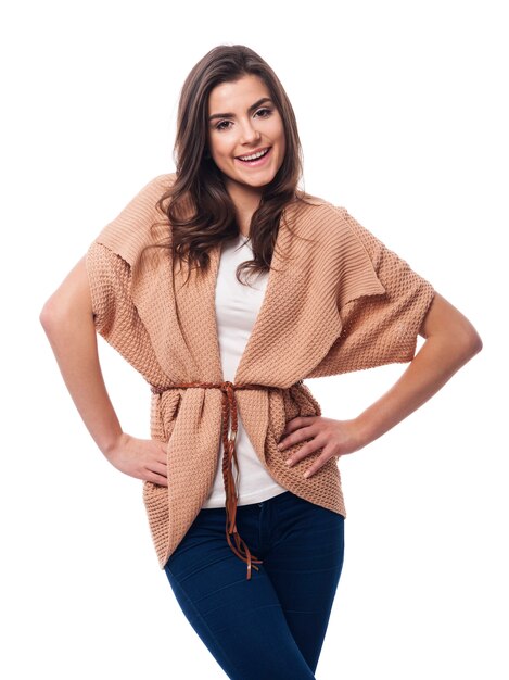 Portrait de femme belle souriante