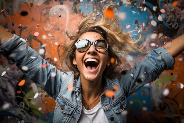 Portrait de femme souriante