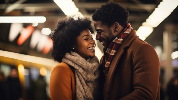 Portrait en gros plan d'un couple gay ensemble