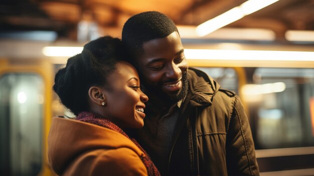 Portrait en gros plan d'un couple gay ensemble