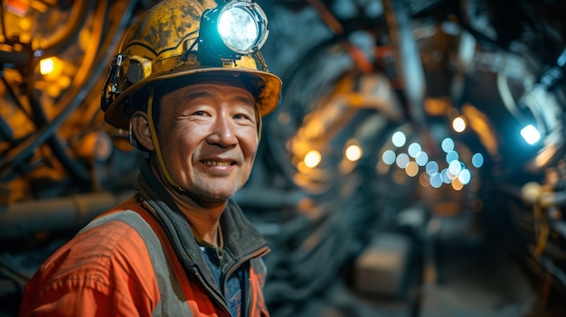 Photo gratuite portrait d'un homme travaillant comme mécanicien