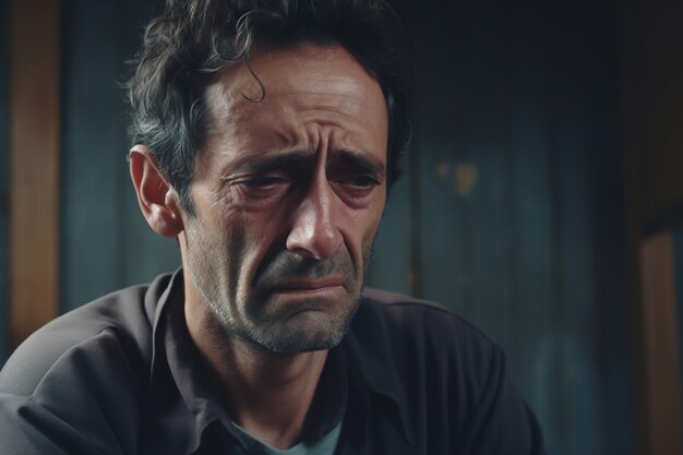 Portrait d'un homme triste