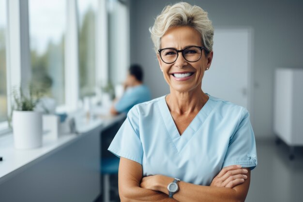 Portrait d'infirmière à l'hôpital