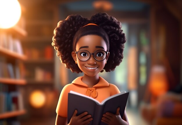 Portrait d'un jeune étudiant avec un livre pour la journée de l'éducation
