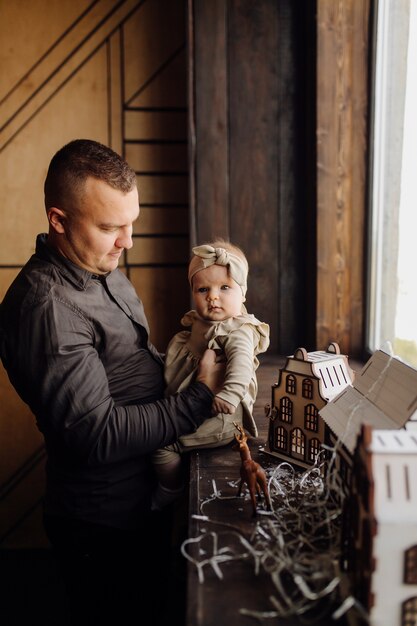 Portrait d'une jeune famille