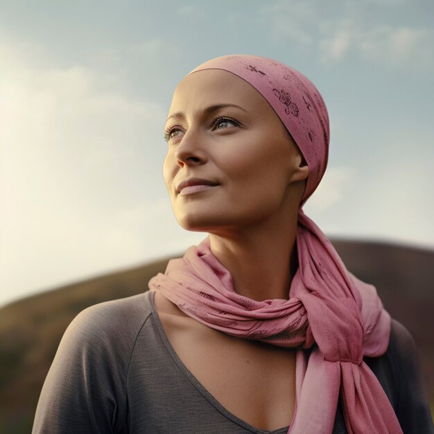 Portrait de jeune femme en vue latérale