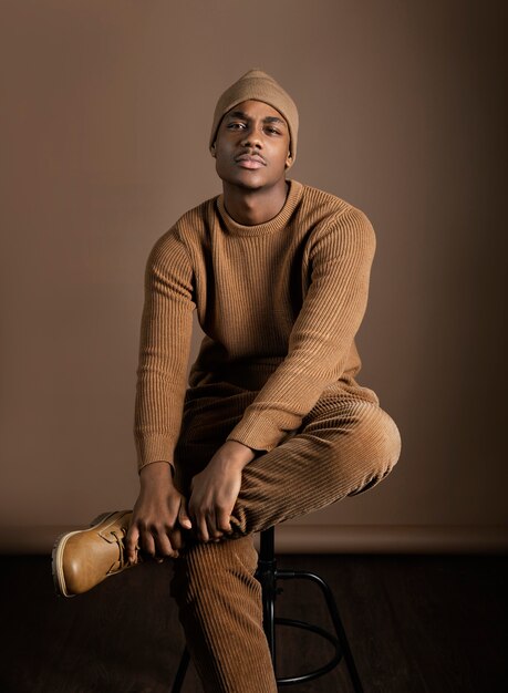 Portrait jeune homme africain