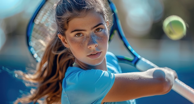 Photo gratuite portrait d'un jeune joueur de tennis professionnel