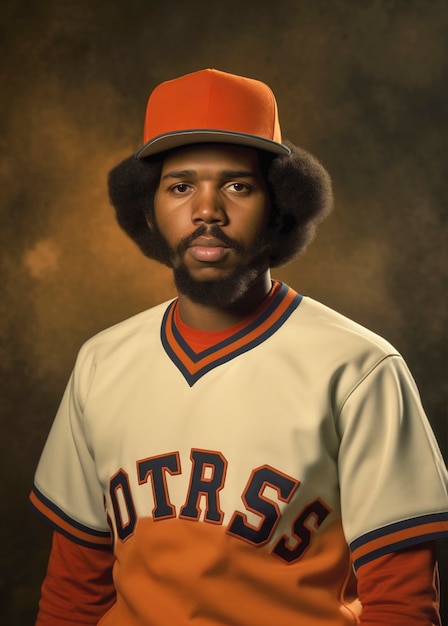 Portrait d'un joueur de baseball