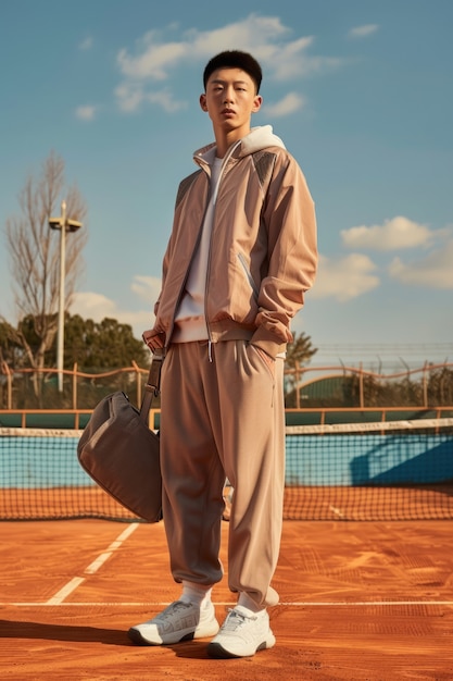 Portrait d'un joueur de tennis