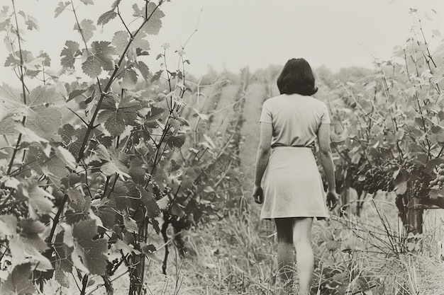 Photo gratuite portrait en noir et blanc d'une femme triste