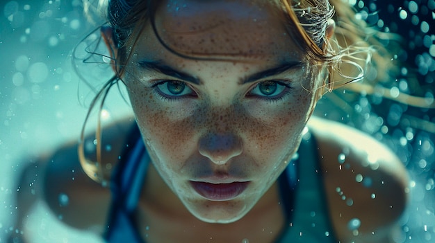 Photo gratuite portrait of female athlete competing in the olympic games