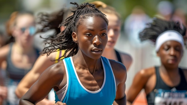 Photo gratuite portrait of female athletes competing in the olympic games