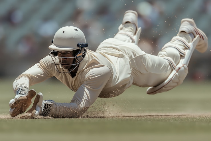 Photo gratuit portrait d'une personne jouant au cricket