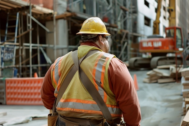 Photo gratuite portrait d'une personne travaillant dans le secteur de la construction